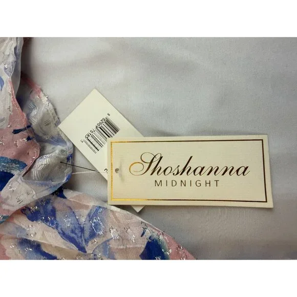 NWT Shoshanna Lorenza Floral Ruched Silk Dress Size 8 Worn by Amanda Kloots $598 - Picture 7 of 10